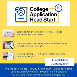 flyer for college application process